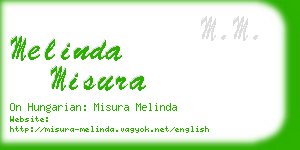 melinda misura business card